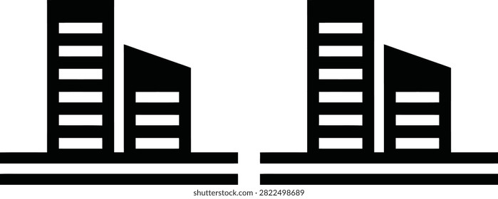 Two tall server racks for computer data storage side by side