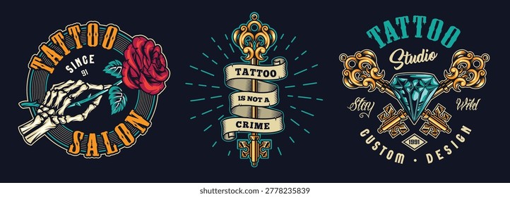 Two tattoo studio designs