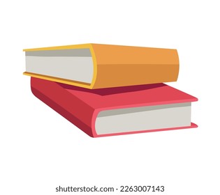 icono aislado de biblioteca de libros de texto