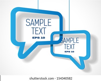 two text cloud with shadow