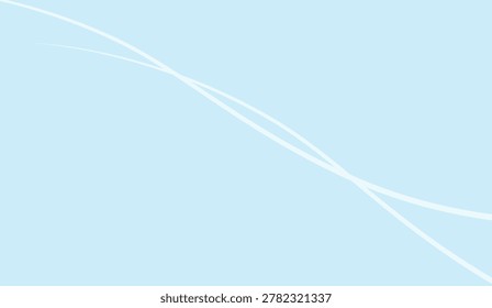 Two thin, glowing light streaks intersect against a pale blue backdrop, creating a sense of movement and energy.