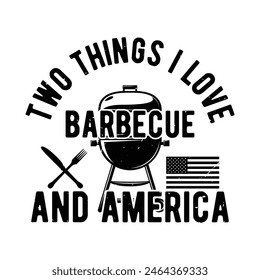 two things i love barbecue and america