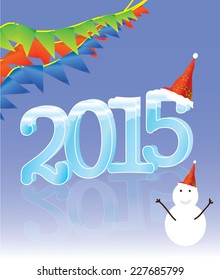 Two thousand fifteen New Years background.vector