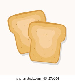 Two toasts vector illustration