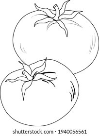 Two tomatoes with tails in different designs made with love.