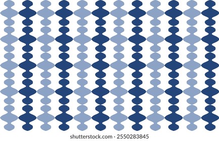 two tone blue chain link abstract background with seamless repeat as bead curtain pattern, replete image design for fabric printing