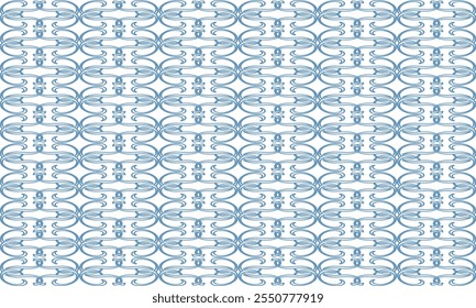 Dois tons azul cadeia link horizontal abstrato fundo com repetição sem costura como padrão de cortina de talão, design de imagem completa para impressão de tecido