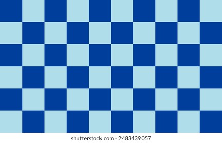 two tone blue chess board pattern as seamless repeat style, replete image design for fabric printing, rectangle square chessboard patter