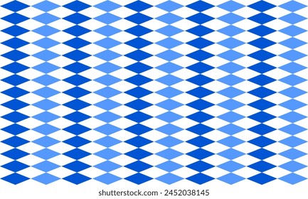 Two tone of Blue diamond checkerboard vertical column strip repeat pattern, replete image, design for fabric printing, print patter