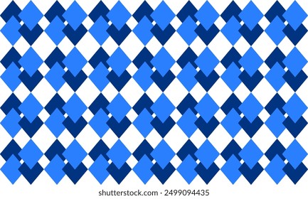 two tone blue diamond checkerboard repeat pattern, replete image, design for fabric printing