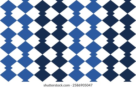 two tone blue diamond checkerboard repeat pattern, replete image, design for fabric printing