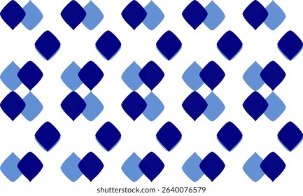 two tone blue diamond overlap checkerboard repeat pattern, replete image, design for fabric printing