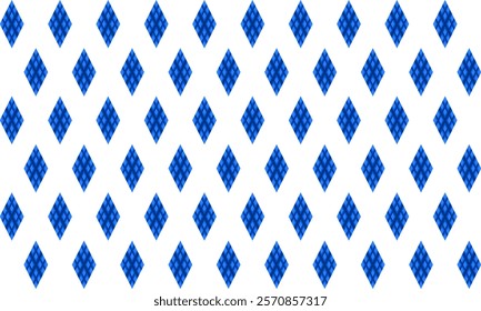 Two tone blue diamond strip grid checkerboard repeat pattern, replete image, block design for fabric printing, racing chessboard