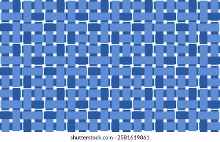 Two tone blue fence repeat strip on blue background, seamless patter design for fabric printing or wallpaper or backdrop or t-shirt print screening