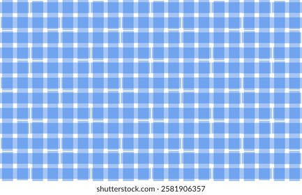 Two tone blue fence repeat strip on blue background, seamless patter design for fabric printing or wallpaper or backdrop or t-shirt print screening