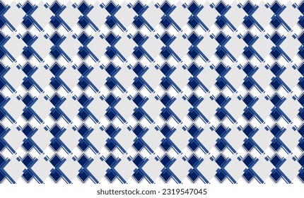 doble tónica de repetición de tablero de verificación de diamante azul y gris, imagen completa, diseño para impresión de tela
