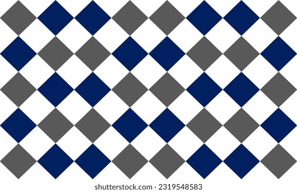 two tone blue and gray diamond on white white as checkerboard repeat pattern, replete image, design for fabric printing
