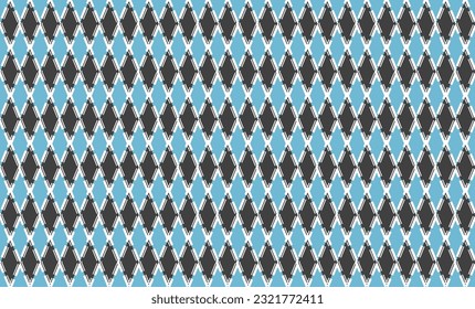 doble tónica de repetición de tablero de verificación de diamante azul y gris, imagen completa, diseño para impresión de tela
