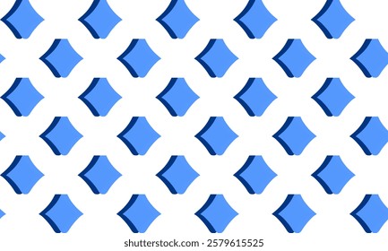 two tone blue plaid fabric texture, blue diamond checkerboard repeat pattern, replete image, design for fabric printing, rhombus