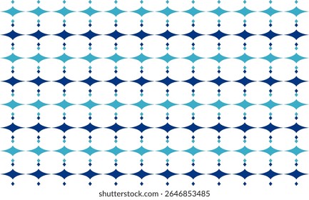 dois tons azul e branco diamante sobreposição repita o padrão de tira horizontal, xadrez, design de imagem repleto para impressão de tecido, linha horizontal