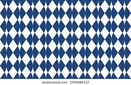Two tone  blue and white seamless triangle pattern with triangles, seamless abstract geometric pattern repeat style. replete image design for fabric printing, diamond pattern