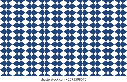Two tone  blue and white seamless triangle pattern with triangles, seamless abstract geometric pattern repeat style. replete image design for fabric printing, diamond pattern