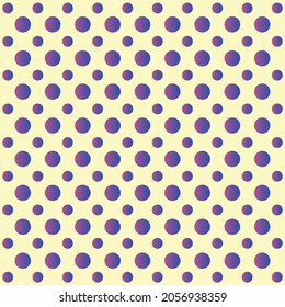 Two Tone Circle With Yellow Background, Design For Fabric, Tile, Wallpaper