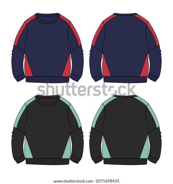 Two Tone Color Cut Saw Jacket Stock Vector (Royalty Free) 2075698435 ...