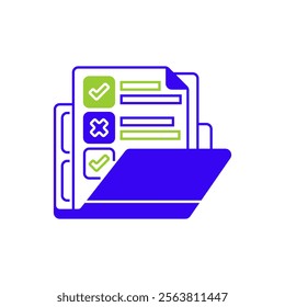 Two Tone Color Icon. linear style sign for mobile concept and web design. Outline vector icon.