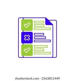 Two Tone Color Icon. linear style sign for mobile concept and web design. Outline vector icon.