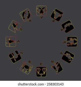 Two tone color Zodiac 