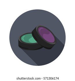 Two tone eyeshadow color icon for web and mobile design