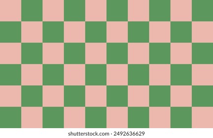 two tone green and pink chess board pattern as seamless repeat style, replete image design for fabric printing, rectangle square chessboard patter
