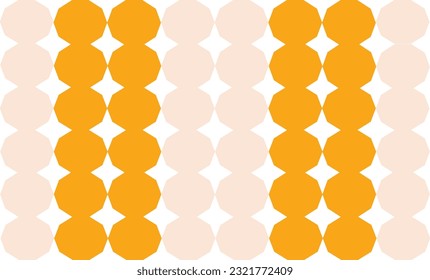 two tone orange and beige round dot  repeat pattern, replete image, design for fabric printing
