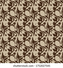 Two tone organic pattern based on abstract nature pieces