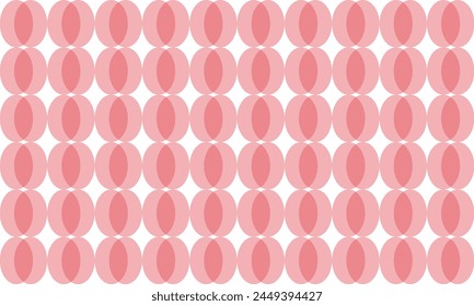 two tone pink on background with oval dot ball pattern of green, repeat vertical strip, replete pattern, endless pattern design for fabric printing