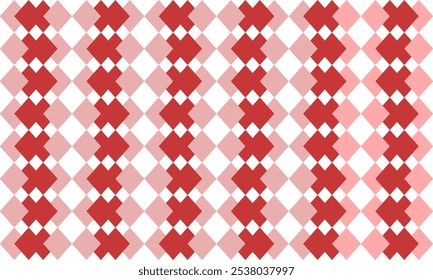 two tone pink and red diamond repeat vertical strip pattern, replete image design for fabric printing, patter