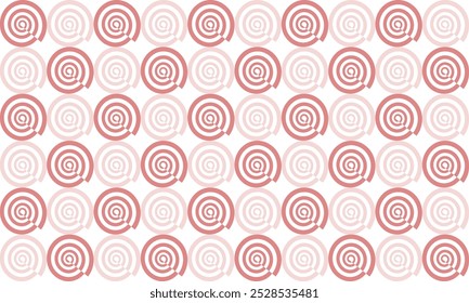 Two tone pink seamless pattern with circles, Fuzzy spin spiral block repeat seamless pattern, design for fabric print or wallpaper, checkerboard, chessboard, check