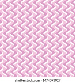 Two Tone Pink Wavy Wiggly Water looking Stripe