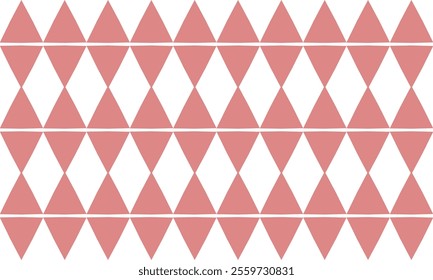 Two tone pink and white seamless triangle diamond geometric pattern repeat style, replete image design for fabric printing