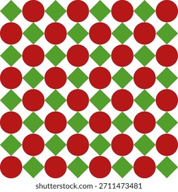 Dois tons vermelho e verde azul xadrez diamante e bolha ponto padrão de repetição sem emenda, design para impressão de tecido, vintage papel de embalagem impressão, padrão de cultura tradicional