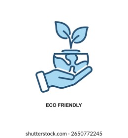 Ilustração vetorial de dois tons de eco amigável, perfeito para projetos ecológicos e verdes.