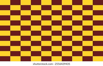 Two tone yellow and brown Checkerboard repeat pattern, replete image, design for fabric design printing