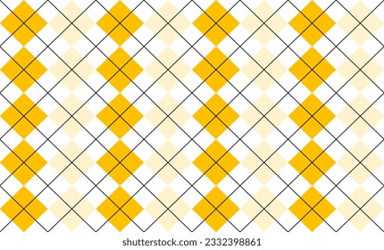 Two tone yellow diamond with  grid on top repeat pattern, replete image, design for fabric printing