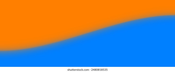 Zwei getönte blau und orange Farbverlauf abstrakten Hintergrund. Abstufungen in Blau und Orange. Ergänzende Farben. Vektorillustration.