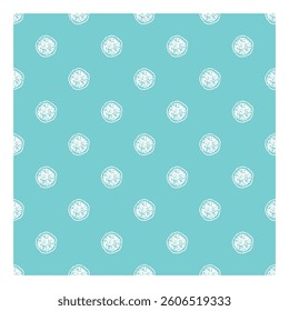 Two tones editable polka dot seamless pattern vector