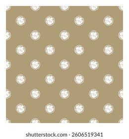 Two tones editable polka dot seamless pattern vector