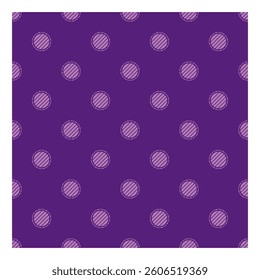 Two tones editable polka dot seamless pattern vector