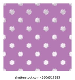 Two tones editable polka dot seamless pattern vector