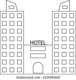 A two tower hotel building - Hospitality façade 